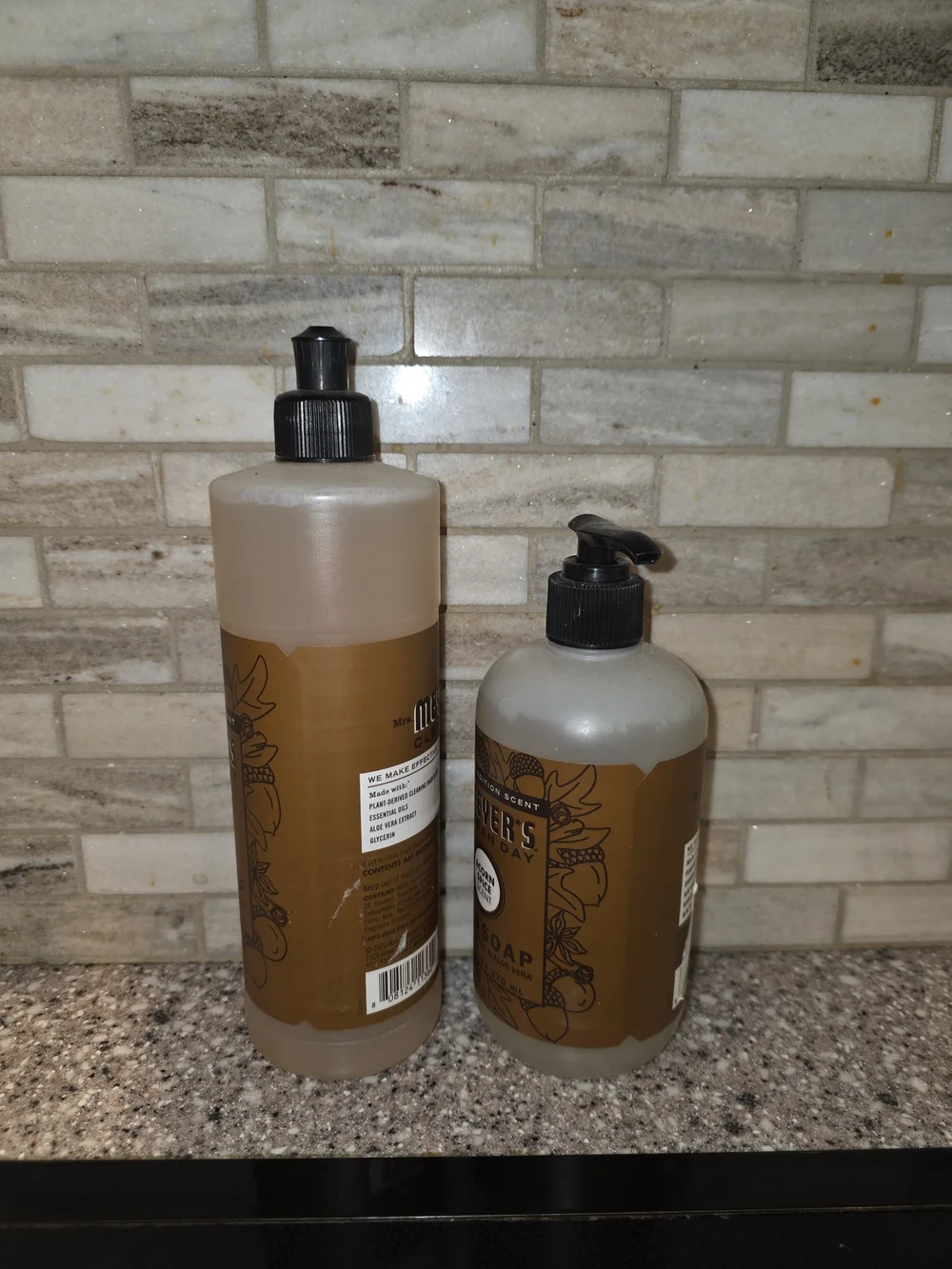 Mrs. Meyer's Clean Day Acorn Spice Dish Soap and Hand Soap - Brown